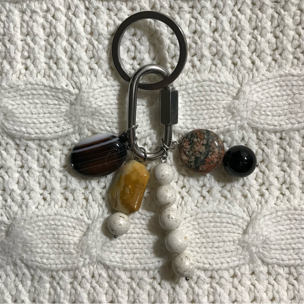 BN Colourful Stone Beaded Keychain
Bag Charm